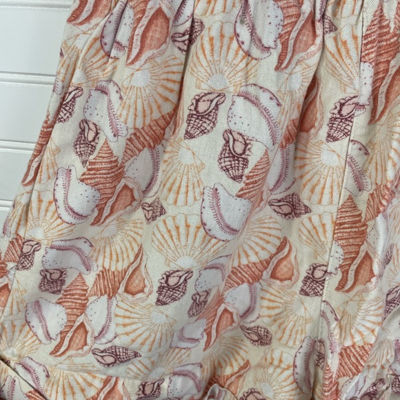 Urban Outfitters Seashell Pattern Linen Slouchy High-Waisted Shorts M Juniors - Picture 11 of 11